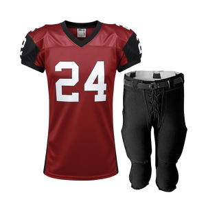 Maillot de football américain personnalisé pour femmes adultes, prêt pour la compétition, en polyester léger 200 GSM, vêtement de sport - Product Image 2