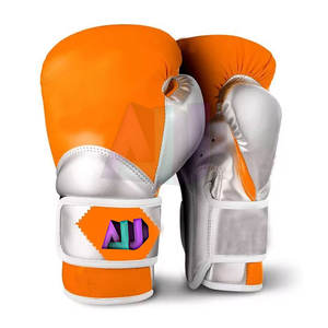 Guantes de Boxeo Hechos a Medida a Precio Razonable, Cuero PU, Absorben la Humedad, Transpirables, Ligeros, Cierre de Velcro - Product Image 1
