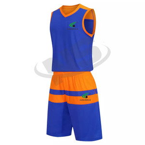 Uniforme de baloncesto de poliéster 100% de alta calidad, ropa de equipo hecha a medida, camiseta y pantalones cortos de sublimación para hombres para deportes al aire libre - Product Image 2