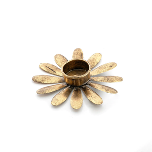 Bougie décorative de Noël de haute qualité T-light bougeoir en métal émail noir forme d'étoile bougeoir de créateur fait à la main - Product Image 5