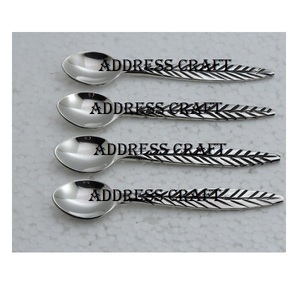 Ensembles de cuillères à dîner en acier inoxydable avec logo personnalisé couverts en métal pour la décoration de la table de mariage ensemble de vaisselle en acier inoxydable - Product Image 5