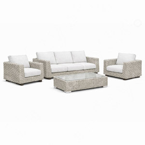 Ensemble <span class=keywords><strong>de</strong></span> canapés sectionnels extérieurs en forme <span class=keywords><strong>de</strong></span> L <span class=keywords><strong>haut</strong></span> <span class=keywords><strong>de</strong></span> <span class=keywords><strong>gamme</strong></span> meubles <span class=keywords><strong>de</strong></span> patio confortables pour hôtels villas salons - Product Image 5
