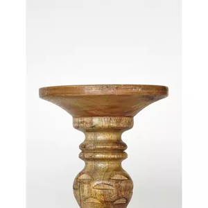 Juego de portavelas de madera de mango macizo, decoración de granja rústica ecológica para el hogar, sala de estar, mesa de comedor, centro de mesa rectangular - Product Image 5