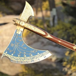 Hacha de vikingo de acero Corban hecha a mano personalizada, hacha Tomahawk con mango de madera de Fresno, hacha vikinga Real - Product Image 6