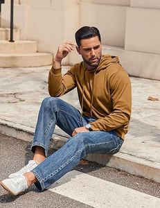 Sweat à capuche en molleton français de haute qualité, coupe ample et longue, avec un imprimé numérique 3D tendance, conçu pour un confort thermique - Product Image 2