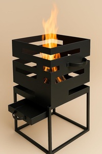 Braseros de Acero de Diseño Moderno, Portátiles, 9999 BTU, Calefacción para Patio Trasero, Decoración de Terraza, Reuniones Familiares al Aire Libre, Precio al por Mayor - Product Image 5