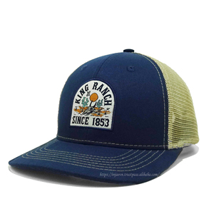 หมวกทรักเกอร์ออกแบบโลโก้,หมวกทอคุณภาพสูง KINGRANCH โลโก้ตะตาข่ายโดย INJAE VINA Headwear ในเวียดนาม - Product Image 2