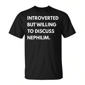 Camiseta Introverted Nephilim, producto promocional premium para quienes disfrutan discutiendo sobre lo inusual - Product Image 3