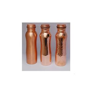 Low MOQ Natural Copper Water <b>Bottle</b> Best Finishing Ayurveda Health Benefits Customized Design Copper Water <b>Bottle</b> For Sale - Product Image 5