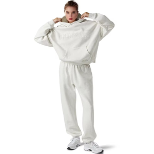 เสื้อผ้าสตรีทแวร์สุดหรูผ้าฟลีซผ้าฝ้ายน้ำหนักเบาระบายอากาศได้ดีปักลายไหล่ไหล่ได้ตามต้องการสำหรับฤดูหนาว - Product Image 2