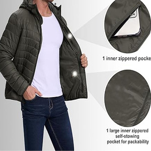 Vestes bouffantes d'hiver de mode de couleur différente nouveau design d'extérieur polyester chaud d'hiver personnalisé - Product Image 4