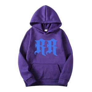 Vêtements personnalisés de créateur pour hommes sweats à capuche à imprimé soufflé sans ficelle avec broderie en chenille sweat à capuche en coton éponge pour hommes - Product Image 6