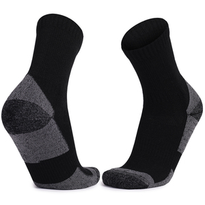 Newest Custom Logo Adult Merino Wool <b>Moisture</b> Wicking Control Warm Crew Outdoor Sport <b>Socks</b> - Product Image 3
