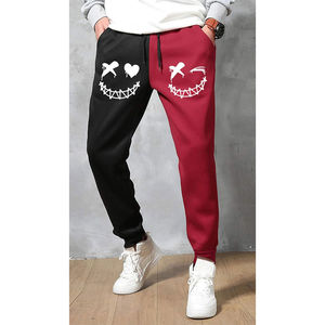 Pantalones de chándal informales de lona para hombre con logotipo personalizado, talla grande, cintura media, rectos 2025 - Product Image 1