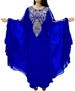 Dubai farasha kaftan hermoso caftán rojo musulmán tradicional caftán cuentas de piedra trabajo manual kaftan diseño marroquí kaftan2024 - Product Image 2