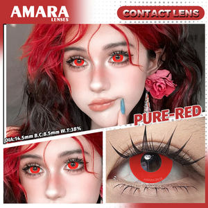 Lenti a Contatto Colorate Amara, 2 Pezzi, Blu e Giallo, 38% Acqua, Lenti Annuali per Cosplay - Product Image 5