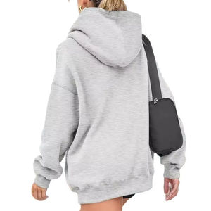 เสื้อฮู้ดกันหนาวผ้าฝ้ายหนาแบบสวมหัวของผู้หญิงเสื้อฮู้ดกันหนาวผ้าฝ้าย100% โลโก้ออกแบบได้ตามต้องการ - Product Image 6