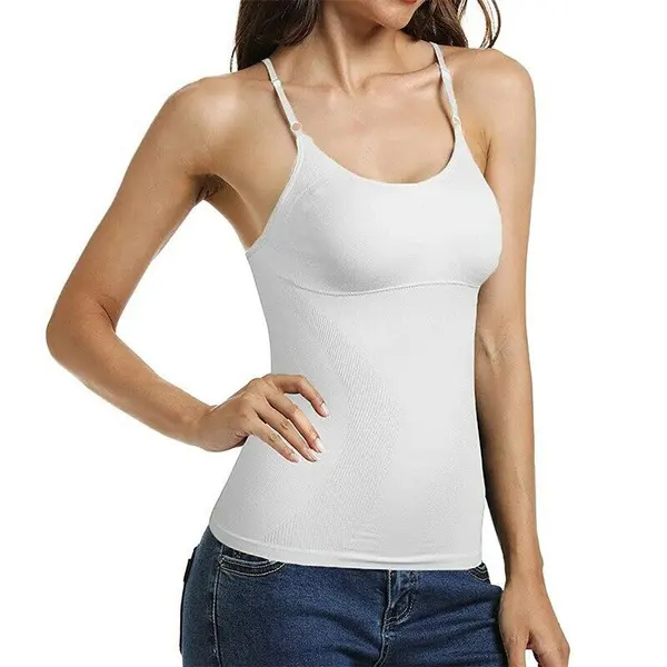 EW style-Camiseta sin mangas de nailon y LICRA para mujer, ropa deportiva para gimnasio, Oman