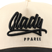 Casquette de baseball en toile unisexe à 5 panneaux, profil haut-moyen, visière incurvée, réglable, avec broderie personnalisée motif Sporty Dot