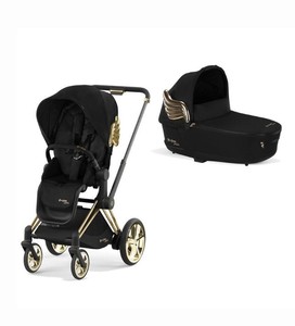 2025 lo último en TODOS LOS NUEVOS e-Priam V4 cochecito set Jeremy Scott Wings-Negro - Product Image 1