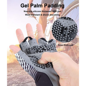 Guantes de Ciclismo de Fabricante, Guantes de Medio Dedo para Bicicleta de Montaña con Agarre para Ciclismo de Carretera al Aire Libre - Product Image 2