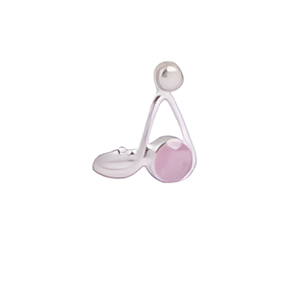 Anillo de Plata de Ley 925, calcedonia rosa y Perla, anillo hecho a mano de plata, anillo de moda Chapado en plata romántico para mujer - Product Image 1