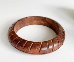Classic Traditional Waterproof Wooden Bangles Jewelry <b>Set</b> Handcrafted Natural Wood Customizable Cute Women Fashion <b>Bracelet</b> - Product Image 4