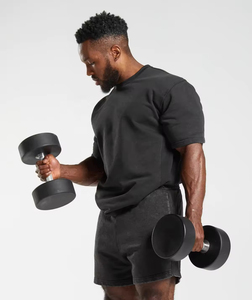 Personalizado músculo slim fit deportes hombres gimnasio camisetas Personalizar su propio logotipo camiseta para hombre gimnasio fitness culturismo slim fit gimnasio camiseta - Product Image 1