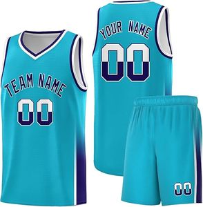Ensemble d'uniformes de basket-ball personnalisés de haute qualité pour hommes, dernier modèle de maillot uni réversible, vêtements de basket-ball personnalisables - Product Image 1