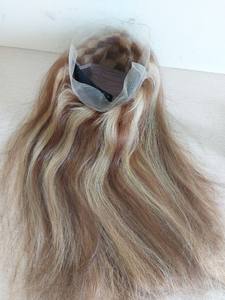 Cabello humano liso Rubio vietnamita Peluca de encaje Full HD y cabello de color piano - Product Image 6