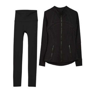 Conjunto Deportivo de 3 Piezas para Mujer, Pantalones Elásticos de Cintura Alta con Estampado, para Running, Fitness, Yoga, Poliéster/Nailon Transpirable, Venta al Por Mayor - Product Image 5