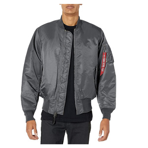 Blank flight MA1 blouson aviateur de style de rue de haute qualité personnalisé, blouson aviateur de couleur personnalisée coupe-vent en nylon vierge en gros - Product Image 4