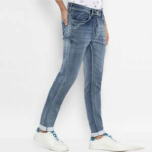 กางเกงยีนส์ทรงตรงผู้ชาย สีพื้น แบรนด์แท้ เป็นมิตรกับสิ่งแวดล้อม ระบายอากาศ แห้งเร็ว สไตล์ไฮสตรีท ใส่ได้ทุกฤดู ขายส่ง - Product Image 5