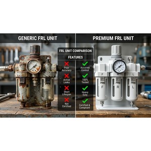 Offre Spéciale : Unité Pneumatique FRL (Filtre, Régulateur, Lubrificateur) – Vente en Gros, Traitement d'Air Comprimé Personnalisé, Expédition Rapide - Product Image 3