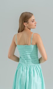 Vestido de algodón de verano para mujer con bordado floral, diseño de moda y decoración de botones, Top transpirable de manga larga para mujer - Product Image 2