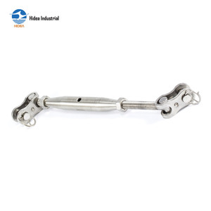 Tensor de acero inoxidable de cuerpo cerrado con mordaza y mordaza de gancho, pulido, para amarre marítimo, conector de eslinga para grúa y montaje - Product Image 2