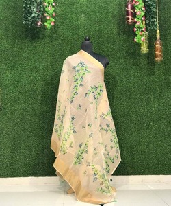 Abaya kaftan style arabe avec robe brodée ouverte en satin perlé Dupattas pour la fête du Ramadan et le mariage - Product Image 4