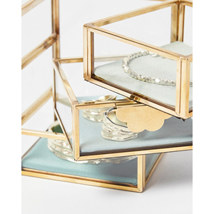 Đồ trang sức trong suốt hiển thị hộp nhẫn và <span class=keywords><strong>Bangle</strong></span> hộp thủy tinh chất lượng cao sang trọng tùy chỉnh vòng Bông tai hiển thị kính <span class=keywords><strong>Acrylic</strong></span> - Product Image 6