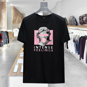 Alta calidad 2022 hombres camiseta de gran tamaño hombres diseñadores camisas hombres marca camiseta mercerizado algodón Panda camisa - Product Image 4