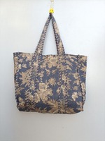 Vente en gros de 10 sacs fourre-tout indiens en coton ethnique sacs matelassés à la main pour shopping à la mode pour femmes vente de Noël à fermeture ouverte