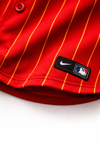 Uniformes de Béisbol Personalizados con Franjas Rojas, Venta al Por Mayor, OEM, ODM, Nombre, Número y Logotipo Personalizados, Sublimación, Bordado, Ropa Deportiva - Product Image 2