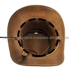 Sombrero de Vaquero Clásico de Lona con Corona de Malla Ventilada y Ala Ancha para Máxima Protección Solar - Product Image 5