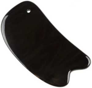 India's Traditional Buffalo Horn Gua Sha TCM Metal Tool for Facial <b>Neck</b> Body Hand Eye <b>Massage</b> Manual Scalp Accessory Jade Roller - Product Image 1