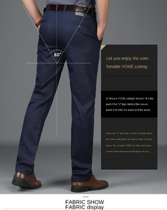 Pantalones chinos ajustados de alta calidad personalizados de alta calidad para hombre, pantalones casuales de sarga de algodón hechos en la India - Product Image 2