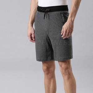 Short en coton pour hommes de haute qualité taille élastique imperméable respirant High Street Style motif solide fabriqué au Pakistan compétitif - Product Image 4