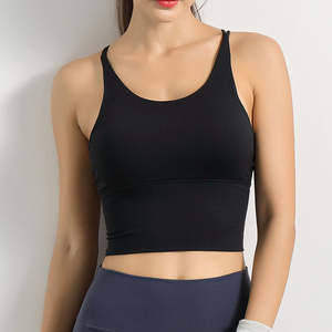 Gym Removable Padding Fully Customised Girl Fitne Fitness Woman Support Heavy <b>Racerback</b> Padded Sport <b>Bra</b> - Product Image 4