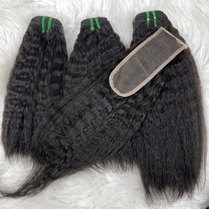 Cabelo Humano Vietnamita超双拉伸骨直发束生越南头发批发角质层对齐延伸 - Product Image 3
