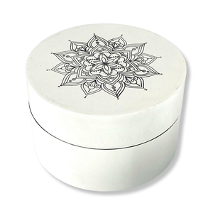 Handmade Black Mandala Print Elegant <b>Lacquerware</b> Glossy MDF Decorative Storage Box for Jewelry Gifts Unique Home Decor - Product Image 5