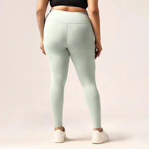 Leggings de Yoga de Cintura Alta para Mujer, Control de Abdomen, Pantalones Deportivos Sólidos para Gimnasio y Entrenamiento, con Bolsillos, Venta al Por Mayor Personalizada - Product Image 5