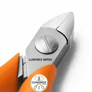 Cortador de Cabeza Ovalada de Precisión Weller Erem 2432E |   Alicates de Acero Inoxidable de 5 Pulgadas para Hacer Joyas con Mangos Ergonómicos Naranja y Negro - Product Image 4